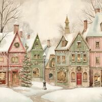 Christmas Village 1 Cross Stitch Pattern - Thumbnail 2