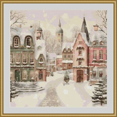 Christmas Village 2 Cross Stitch Pattern