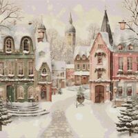 Christmas Village 2 Cross Stitch Pattern - Thumbnail 1
