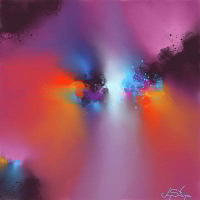 Quantum vibe 24 x 24 art print