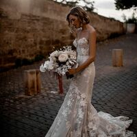 Sexy Mermaid Lace Wedding Dress Bridal Gown Wedding Gown - Thumbnail 1
