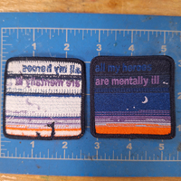 All My Heroes Are Mentally Ill Patch - Thumbnail 1