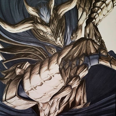 Ink commission traditional art