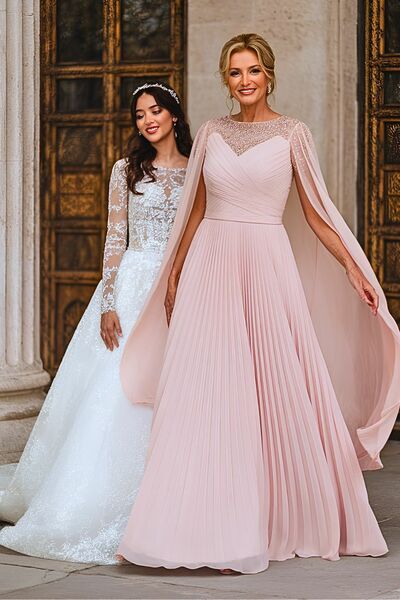 Elegant Pink A Line  Mother of the Bride/Groom Dress Evening Formal Dress