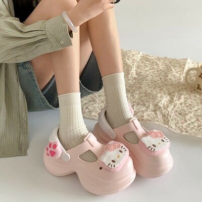 Cute kitty platform sandals - 3colors
