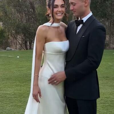 Simple sheath strapless beach boho wedding dress bridal gown wedding gown