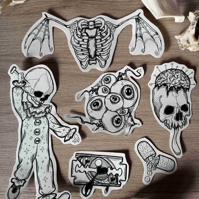 Mental pt ii sticker set ( 6 stickers)