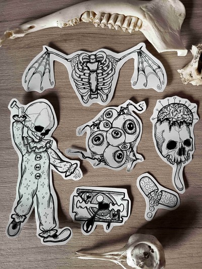 Mental pt II Sticker Set ( 6 stickers)