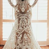 Plus Size Mermaid Lace Wedding Dress Bridal Gown Wedding Gown - Thumbnail 1