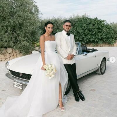 Simple ball gown side slit wedding dress bridal gown wedding gown