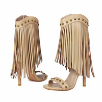 Fringe Gladiator High Heels Sandals  - Thumbnail 7