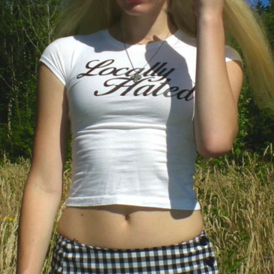 Locally hated white crop top