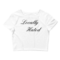 Locally Hated White Crop Top - Thumbnail 3