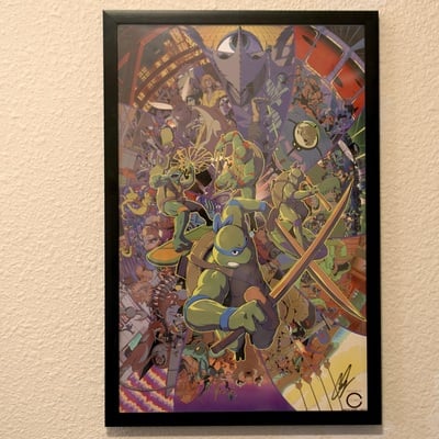 "cowabunga!" art print