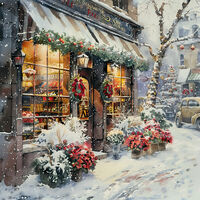 Christmas Shop 1 Cross Stitch Pattern - Thumbnail 2