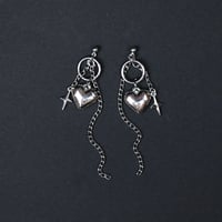 Heart bae earrings - Thumbnail 2