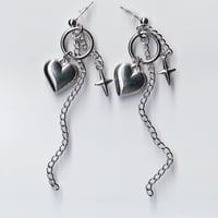 Heart bae earrings - Thumbnail 4