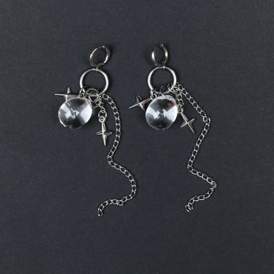 Waterdrop glitter earrings