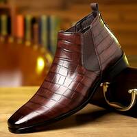 Mens Chelsea Boots Casual Fashion Ankle Boots - Thumbnail 1