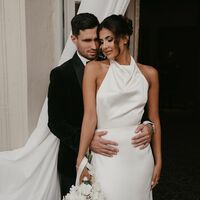 Mermaid Sexy Wedding Gown, Satin Backless Bridal Gown Wedding Dress - Thumbnail 1