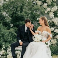 Sexy Off the Shoulder Wedding Gown, Satin Bridal Gown Wedding Dress - Thumbnail 2