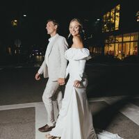 Mermaid Sexy Wedding Gown, Satin Bridal Gown Wedding Dress - Thumbnail 1