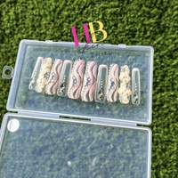 ClearDiamond Press On Nails ( REUSABLE)  Size M & S - Thumbnail 2