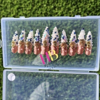 HER ( REUSABLE) press on nails , Size M & S - Thumbnail 2