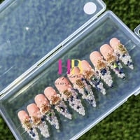 HER ( REUSABLE) press on nails , Size M & S - Thumbnail 3