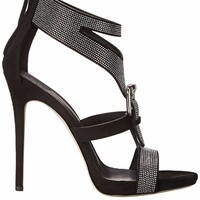 Hot diamond high heel sandals women's party sandals 2 colors - Thumbnail 3