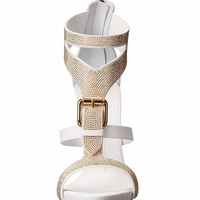 Hot diamond high heel sandals women's party sandals 2 colors - Thumbnail 1