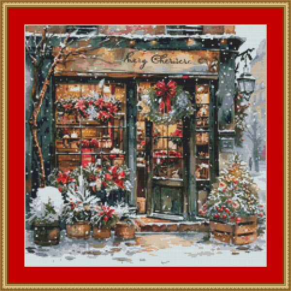 Christmas Shop 2 Cross Stitch Pattern