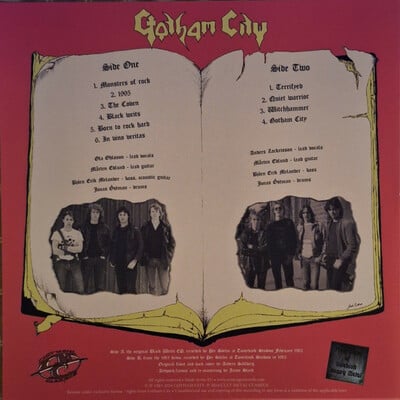 Gotham city - black writs (expanded 1983 ep reissue with bonus demos - import black vinyl lp)