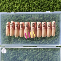  Channel (REUSABLE) Press On Nails , Size M & S  - Thumbnail 2
