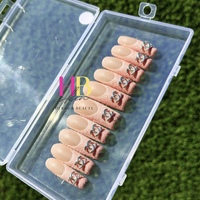  Channel (REUSABLE) Press On Nails , Size M & S  - Thumbnail 3