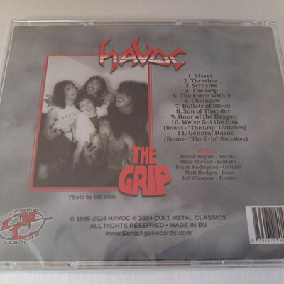 Havoc - the grip (new reissue import cd of 1986 us metal album with 2 bonus tracks)