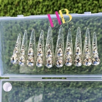 Ice Sickle. (REUSABLE) Press On Nails , Size M & S  - Thumbnail 1