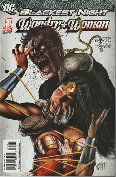 Dc comics blackest night: wonder woman 2010 complete set 1-3 greg rucka nicola scott mera