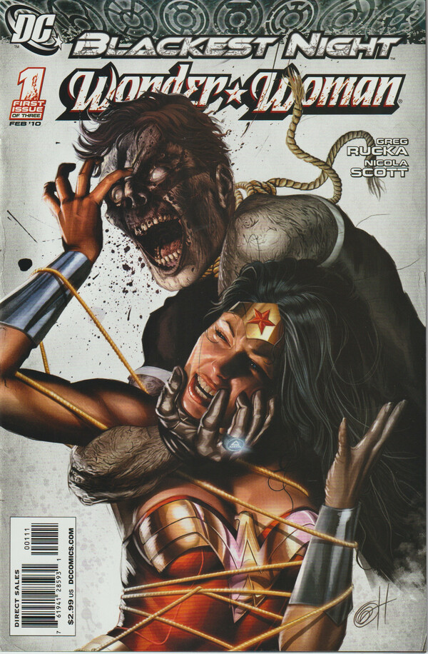 DC Comics Blackest Night: Wonder Woman 2010 complete set 1-3 Greg Rucka Nicola Scott Mera