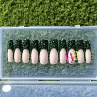 Cinderella. ( REUSABLE)  Press On Nails M & S size  - Thumbnail 1