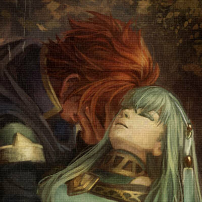 Eliwood mourning ninian (8.5x11 print)