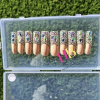 Princess Tiana   (REUSABLE) Press On Nails. Size Small  - Thumbnail 2