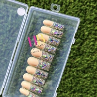 Princess Tiana   (REUSABLE) Press On Nails. Size Small  - Thumbnail 3