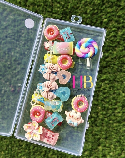 Candy Girl  (REUSABLE) Press On Nails , Sizes M & S 