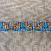 Pixel Bracelet - Orange Glazed Terracotta - Thumbnail 1