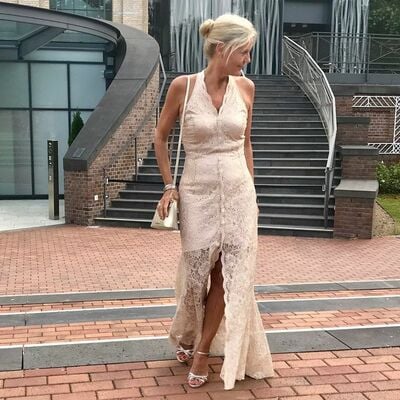 Elegant sheath lace mother of the bride/groom dress evening formal dress