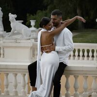 Simple Sheath Sleevelss Beach Boho Wedding Dress Bridal Gowns - Thumbnail 1