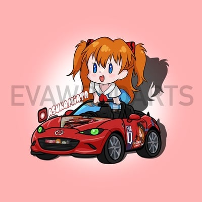 Asuka miata sticker