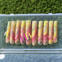 Rainbow! , (REUSABLE) Press On Nails Size M & S  - Thumbnail 1