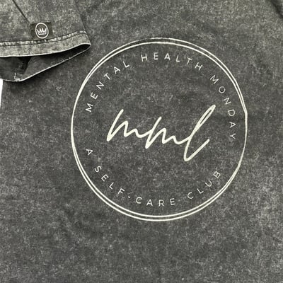 Ash white self-care club tee